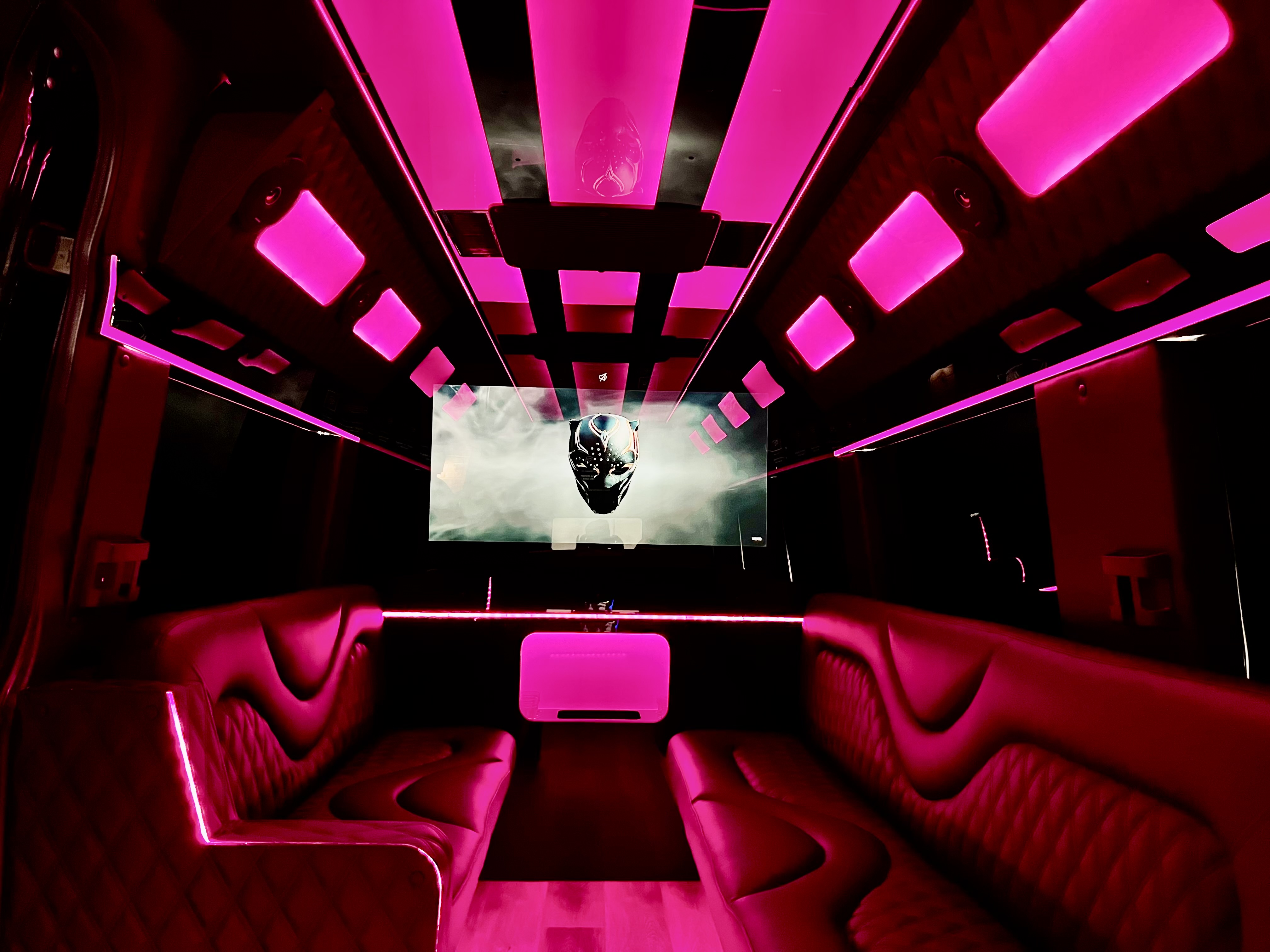The Classic party bus interior